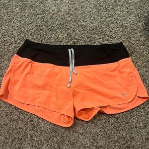 Peach Nike shorts size M